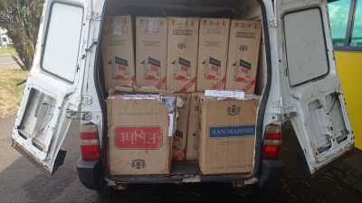PRF prende homem transportando 15.000 maços de cigarros paraguaios em Ourinhos 