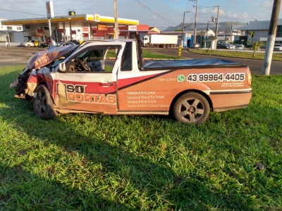 Homem fica ferido em colisão em Santo Antônio da Platina, no Norte do Paraná