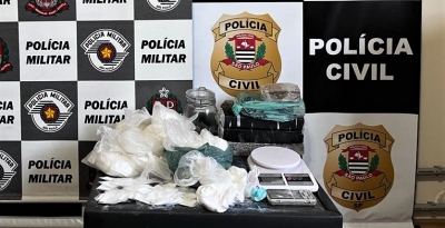 Polícias Militar e Civil apreendem grande quantidade drogas durante Operação Narco Brasil em Ourinhos e região; dois foram presos