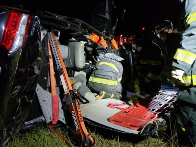  Engenheiro morre após carro capotar na em vicinal na região