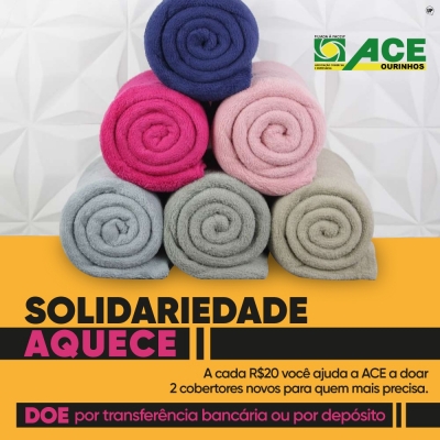 Campanha do agasalho da ACE chega a 700 cobertores arrecadados