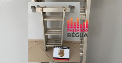 Comerciante é preso por receptação em Santa Cruz do Rio Pardo após comprar escada furtada
