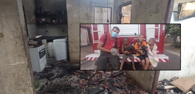 Mulher e seis filhos têm casa destruída por incêndio em Ourinhos 