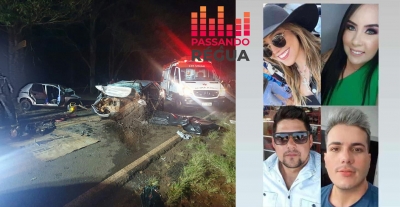 Tragédia no norte do Paraná: Quatro jovens perdem a vida em grave acidente
