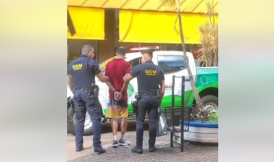 Guarda Civil Municipal de Ourinhos prende autor de furtos no comércio da área central