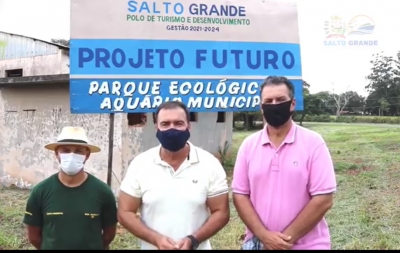 Prefeitura de Salto Grande anuncia projeto de implantação de Parque Ecológico e Aquário Municipal, em local abandonado 