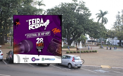 Prefeitura de Ourinhos, em parceria com a Feira da Rua, promove neste domingo, o 3º Festival de Hip Hop