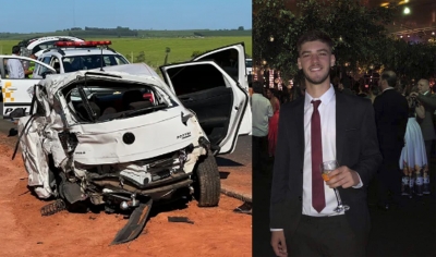 Jovem morre em acidente de carro com estudantes que voltavam de formatura na região 