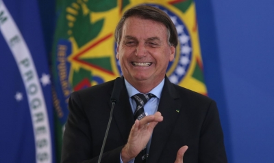 Bolsonaro participa por chamada de vídeo de reunião do PL e projeta 