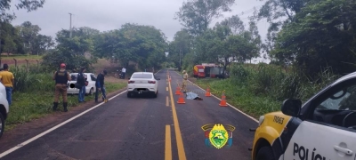 Grave acidente na PR-439 em Santo Antônio da Platina mata operador de internet 