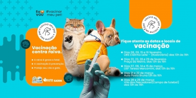 Inicia a vacinação antirrábica em Salto Grande para cães e gatos