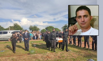 Policial civil assassinado pelo parceiro de trabalho recebe últimas homenagens em sepultamento em Presidente Prudente 