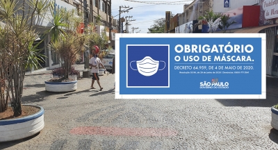 Prefeitura de Ourinhos alerta comerciantes sobre obrigatoriedade de colocação de placa informativa sobre uso de máscaras