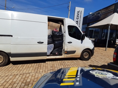 Polícia Rodoviária Federal apreende em Ourinhos veículo que transportava roupas falsificadas 