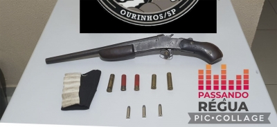 Homem é preso com arma e munições no centro de Ourinhos 