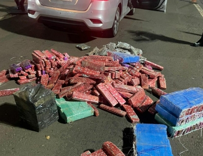 Polícia rodoviária apreende 317 kg de maconha e 6 kg de skunk na Rodovia Orlando Quagliato em Ourinhos