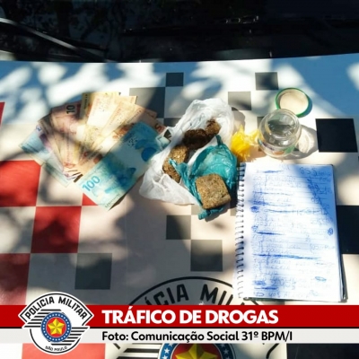 Casal é preso com maconha em Salto Grande 