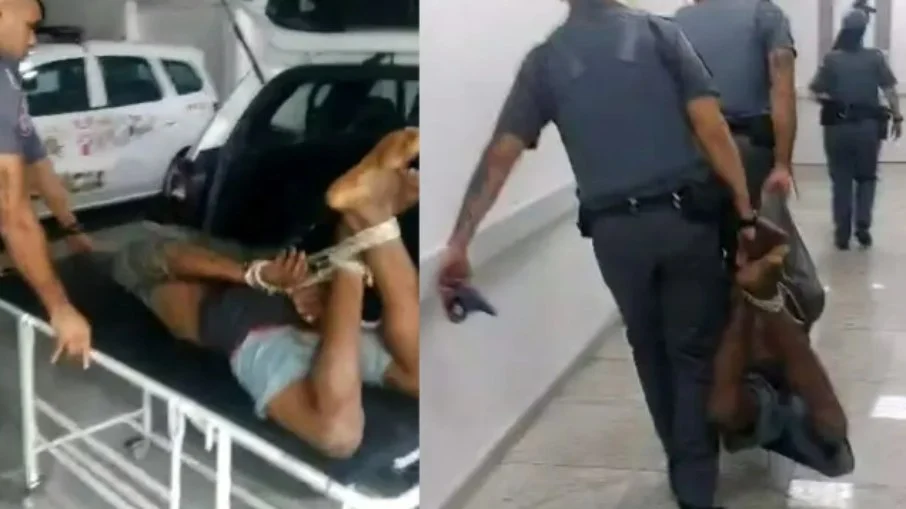 PM afasta agentes que carregaram homem amarrado por corda