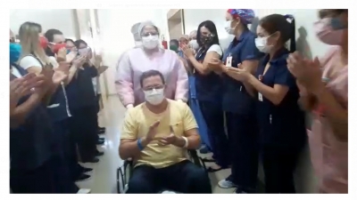 Paciente que ficou 8 dias intubado na UTI com Covid-19 tem alta médica em Ourinhos; Veja o vídeo 