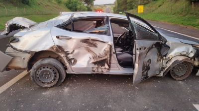 Motorista de caminhão embriagado é preso após provocar acidente na Orlando Quagliato 