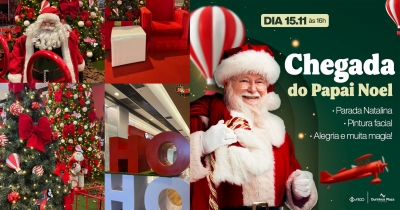 Ourinhos Plaza Shopping anuncia chegada do Papai Noel com programação especial de Natal