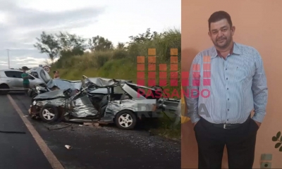 Acidente com caminhão bitrem carregado de leite e dois carros deixa um morto e feridos na entrada de Piraju