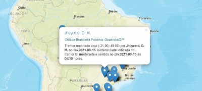 Centro de Sismologia da USP registra tremor de terra em cidade da região