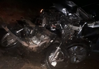 Motociclista morre após acidente entre carro e moto em rodovia na região 