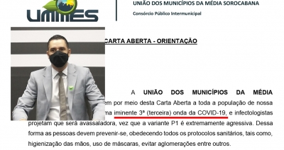 UMMES faz carta aberta e alerta sobre “iminente” 3ª onda da Covid-19, que poderá atingir região de Ourinhos 