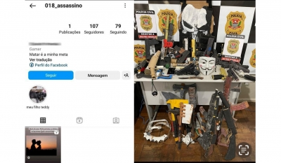 Jovem Suspeito de comportamento ameaçador é apresentado à polícia na região de Presidente Prudente 