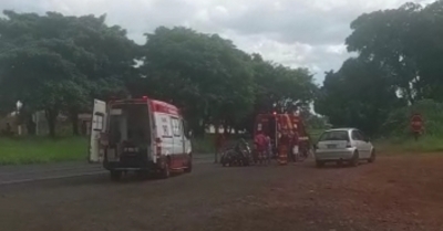 Motociclista fica ferido em acidente na Rodovia Mello Peixoto em Ourinhos