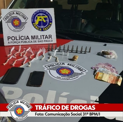 Trio é preso por tráfico de drogas no Parque Minas Gerais em Ourinhos 