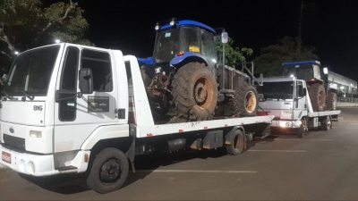 Polícia Militar recupera tratores furtados em São Pedro do Turvo