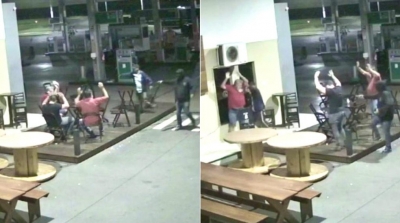 Vídeo mostra assalto a clientes em posto de combustíveis na região 