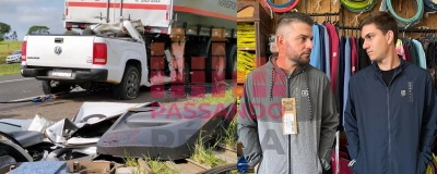 Tio e sobrinho morrem após caminhonete entrar na traseira de caminhão na Bauru-Ipaussu