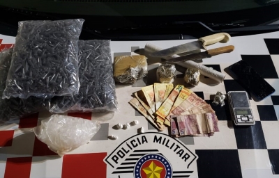  Jovens são presos em flagrante trabalhando no tráfico de drogas no Recanto dos Pássaros em Ourinhos