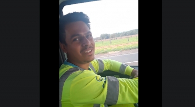 Jovem morre atropelado por caminhão em obra às margens da rodovia em Santa Cruz do Rio Pardo 