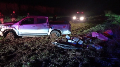 Após perseguição e capotamento, homem é preso com quase 400 kg de maconha em Ourinhos 