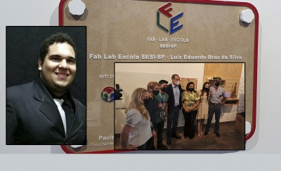 Skaf inaugura Laboratório de Fabricação Digital do SESI Ourinhos, que ganhou o nome de Luiz Eduardo Braz da Silva 