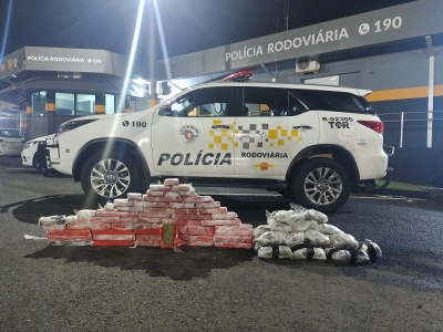 Polícia Rodoviária apreende maconha e skunk e prende homem por tráfico de drogas na Rodovia Orlando Quagliato