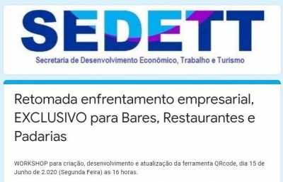 Ourinhos faz workshop para capacitar empresários na criação de cardápios via QR Code