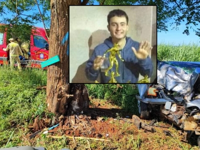 Representante comercial de 27 anos é sepultado, após não resistir a acidente no norte do Paraná 