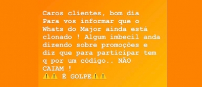 Bandidos clonam WhatsApp de dona de petiscaria e fazem vítimas em Ourinhos; estabelecimento fez alerta 