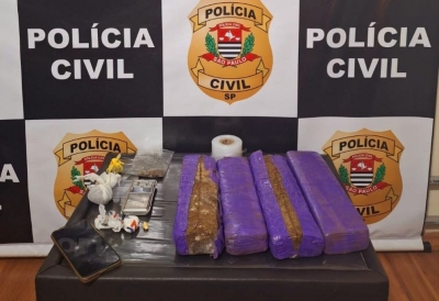 Homem é preso por tráfico de maconha e cocaína em Ourinhos