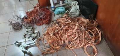 Polícia Civil realiza apreensão de 500 quilos de fios de cobre em ferro velho de Ourinhos