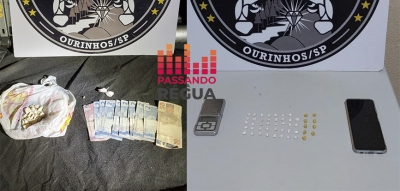 Dois são presos em ações da Força Tática contra o tráfico de drogas em Ourinhos 