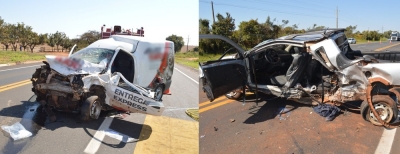 Motoristas ficam feridos após acidente em rodovia da região