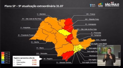  Sem mudança regiões de Bauru e Marília, que Ourinhos pertence, são mantidas na fase laranja