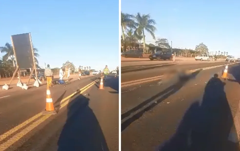 Homem morre em acidente envolvendo moto e ônibus em rodovia na região 