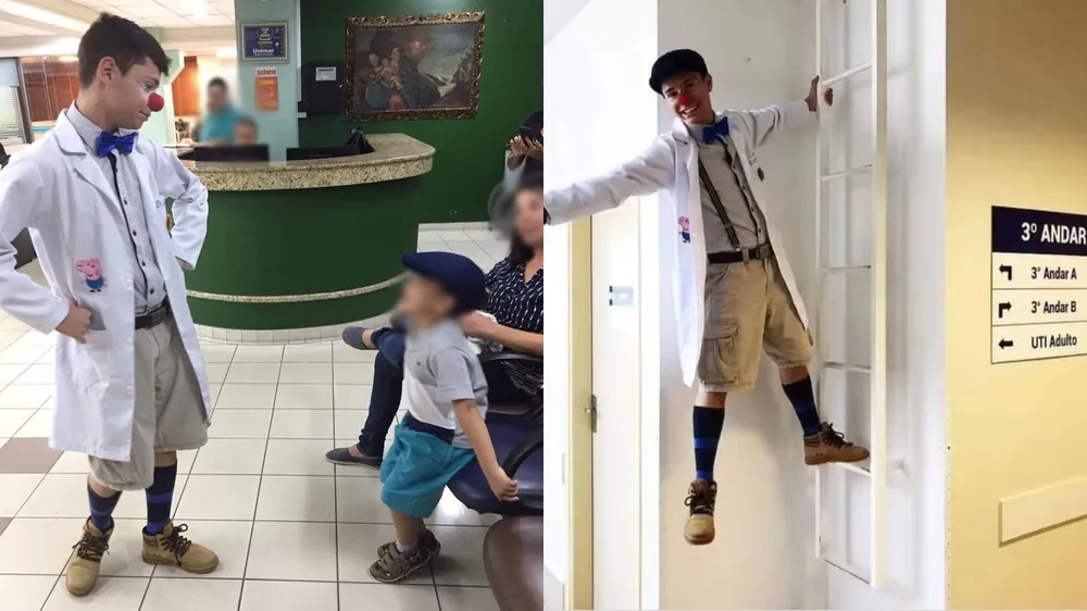 Jovem que morreu em acidente entre moto e caminhão alegrava pacientes em hospitais vestido de palhaço na região